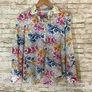 Robert Graham Multicolor Classic Fit Button Down Shirt Medium